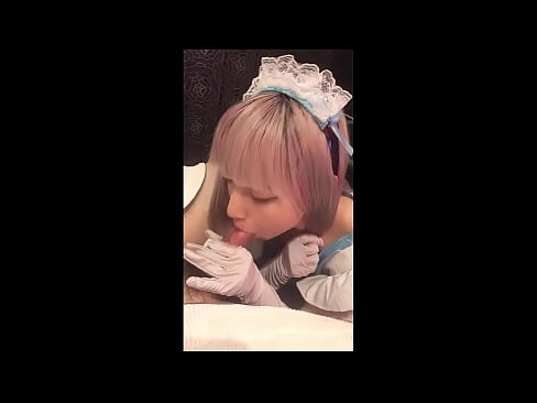 ❤️ جاپاني بت [ميوڪا]، فرينچ نوڪر جو لباس، حصو 1، بلو جاب ۽ لوشن سان جرڪ آف ❌  ❌❤